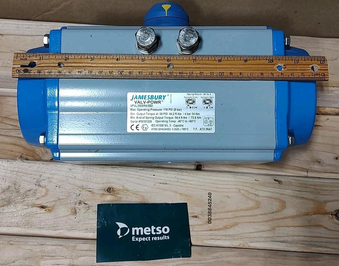 NEW Jamesbury ValvPowr VPVL350SR4/5BD Spring Return Pneumatic valve actuator