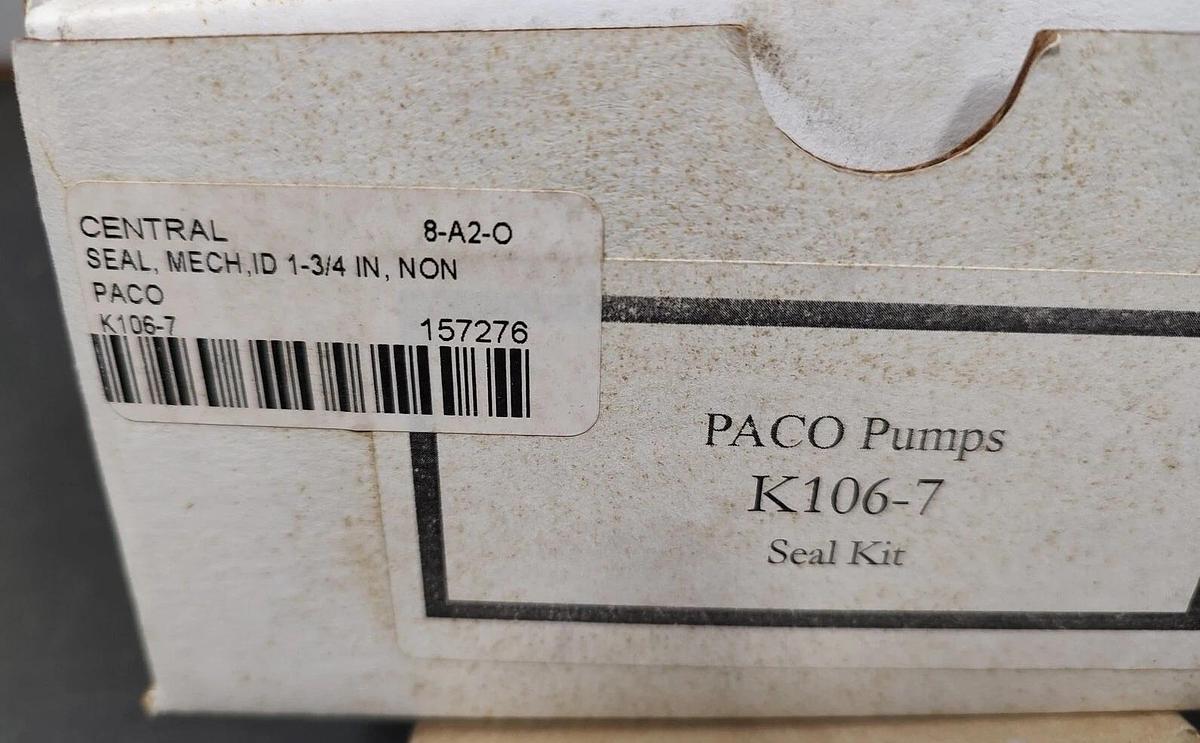 NOS Paco K106-7 Pump Mechanical Seal Kit - 1-3/4in ID - Grundfos M# 91909879 -B2