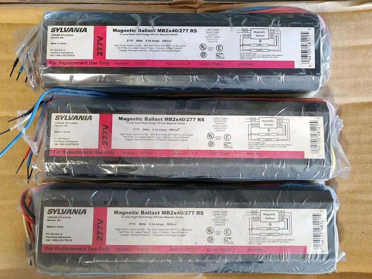 New Sylvania Osram Magnetic Ballast MB2x96/277 RS IS 277VAC