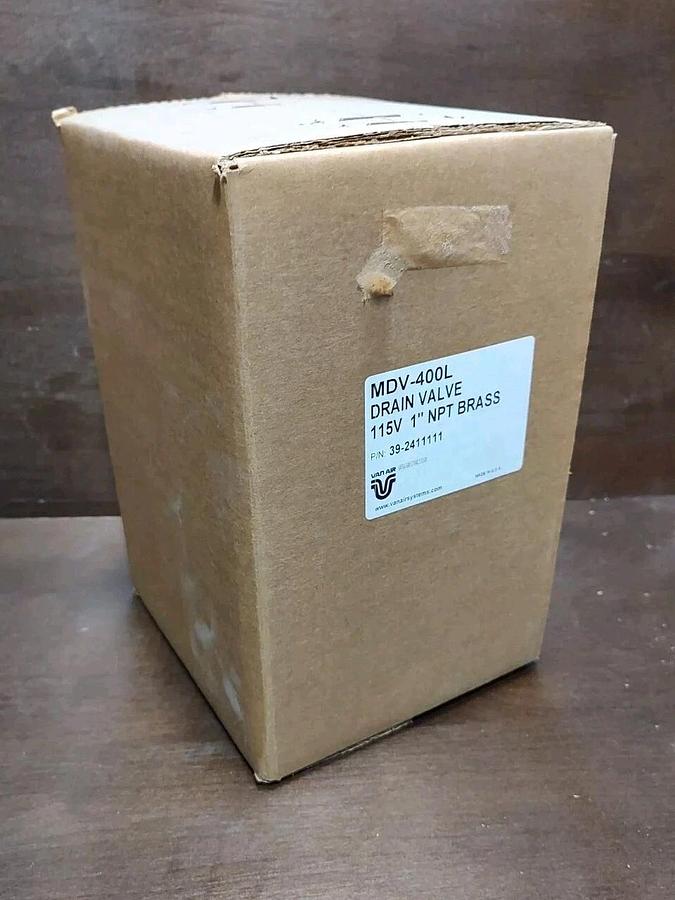 NEW Van-Air Systems MDV-400L Sentinel Motorized Ball Valve 1" NPT Brass 115VAC