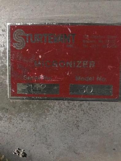 Used STURTEVANT MICRONIZER - MODEL 30