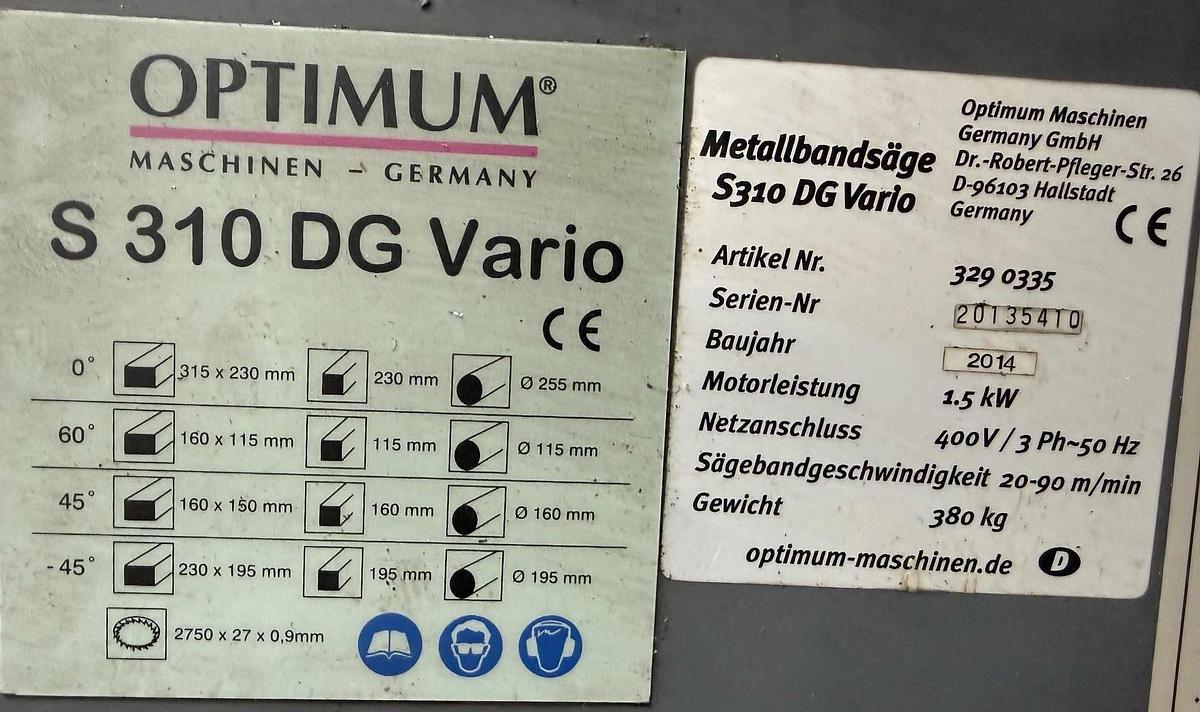 Gebraucht Bandsäge OPTIMUM