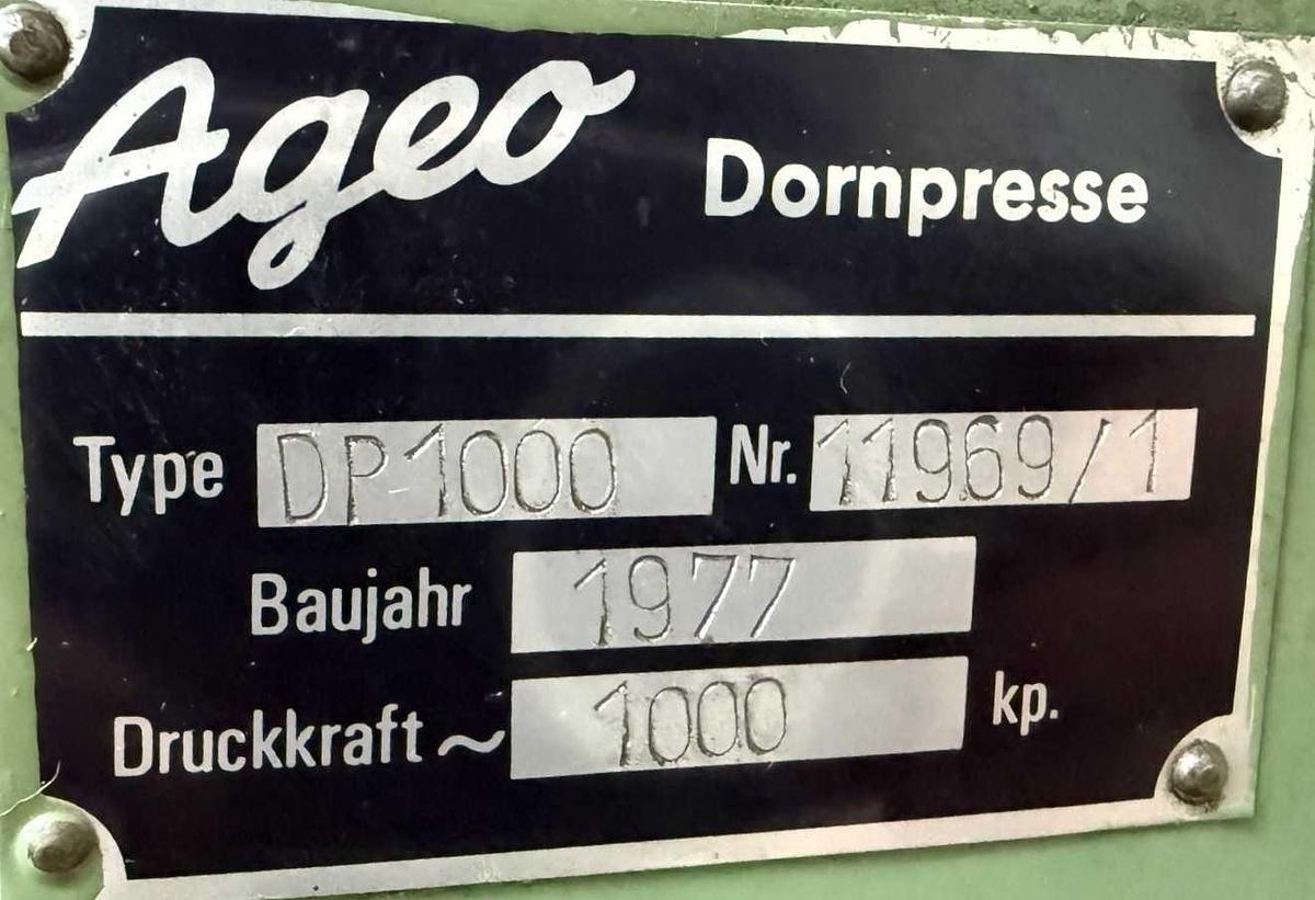 Gebraucht Drehdornpresse AGEO