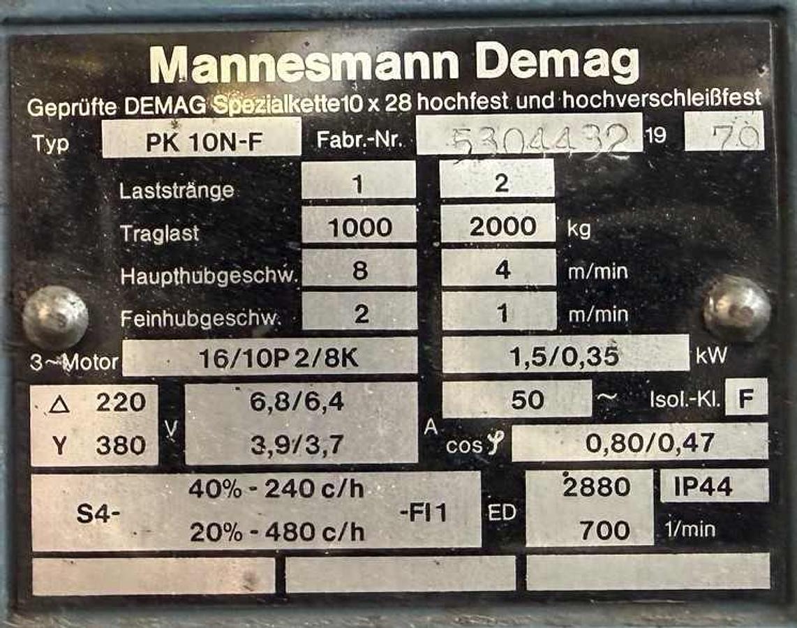 Gebraucht Elektro-Kettenzug DEMAG