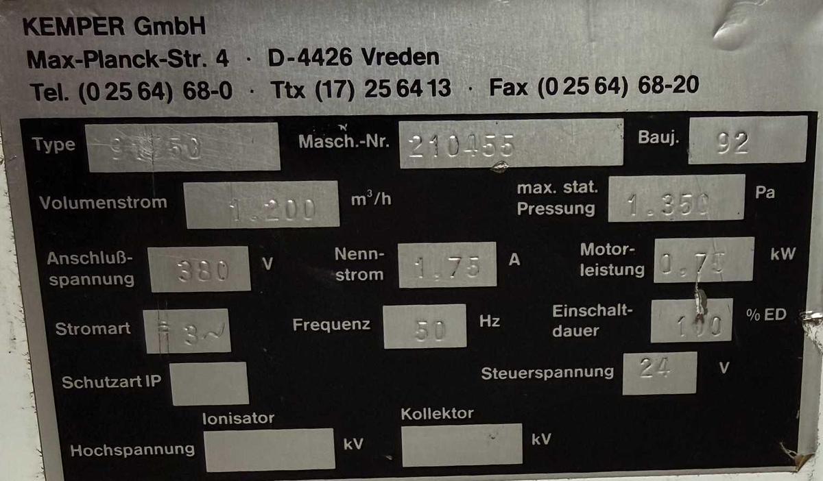 Gebraucht Schweißrauchabsaugung KEMPER
