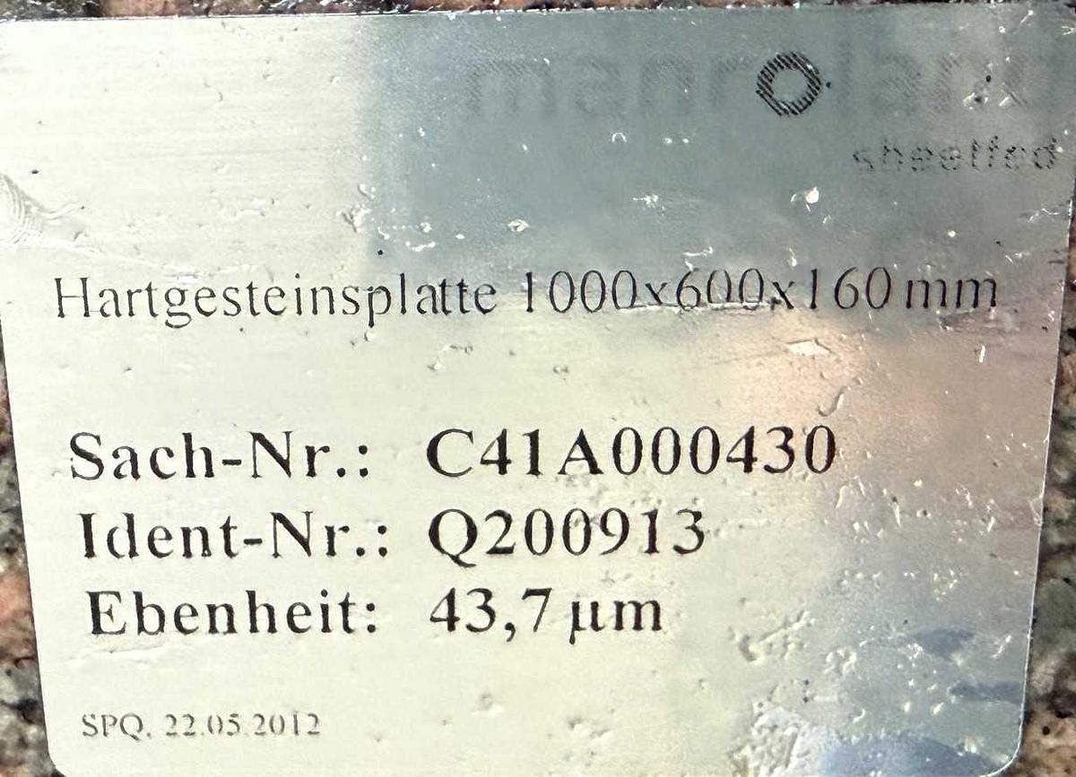 Gebraucht Granitplatte WENZEL