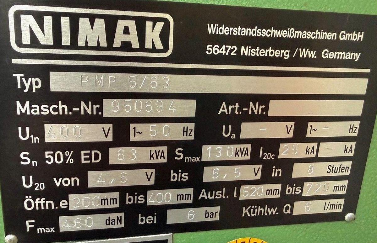 Gebraucht Punktschweißmaschine NIMAK