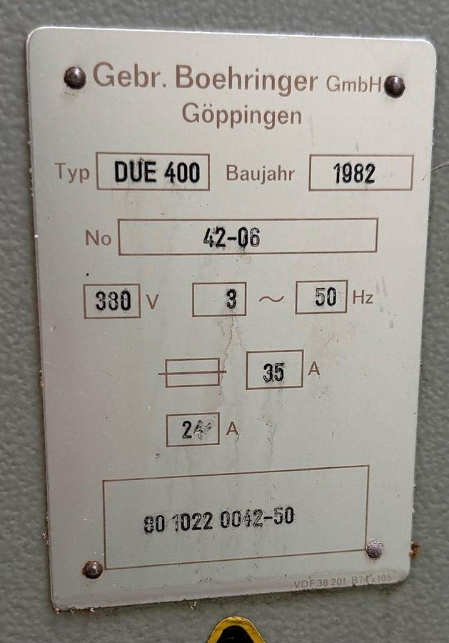 Gebraucht Leit- u. Zugspindeldrehmaschine VDF Oerlikon Boehringer