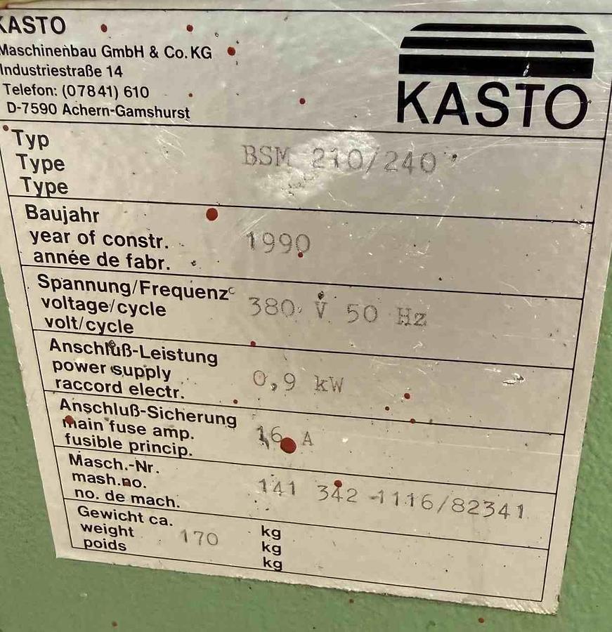 Gebraucht Bügelsäge KASTO