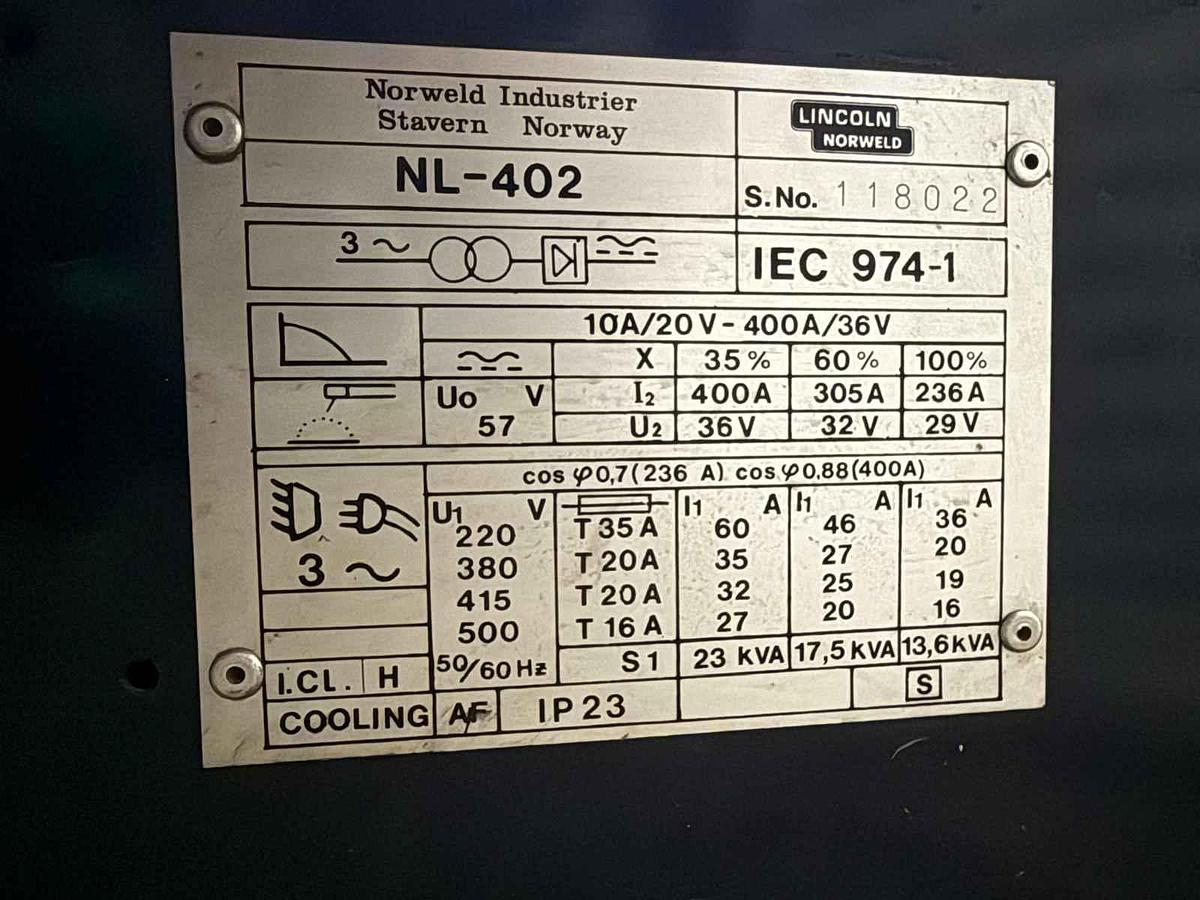 Gebraucht Schweißgenerator LINCOLN NORWELD