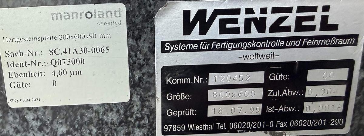 Gebraucht Granitplatte WENZEL