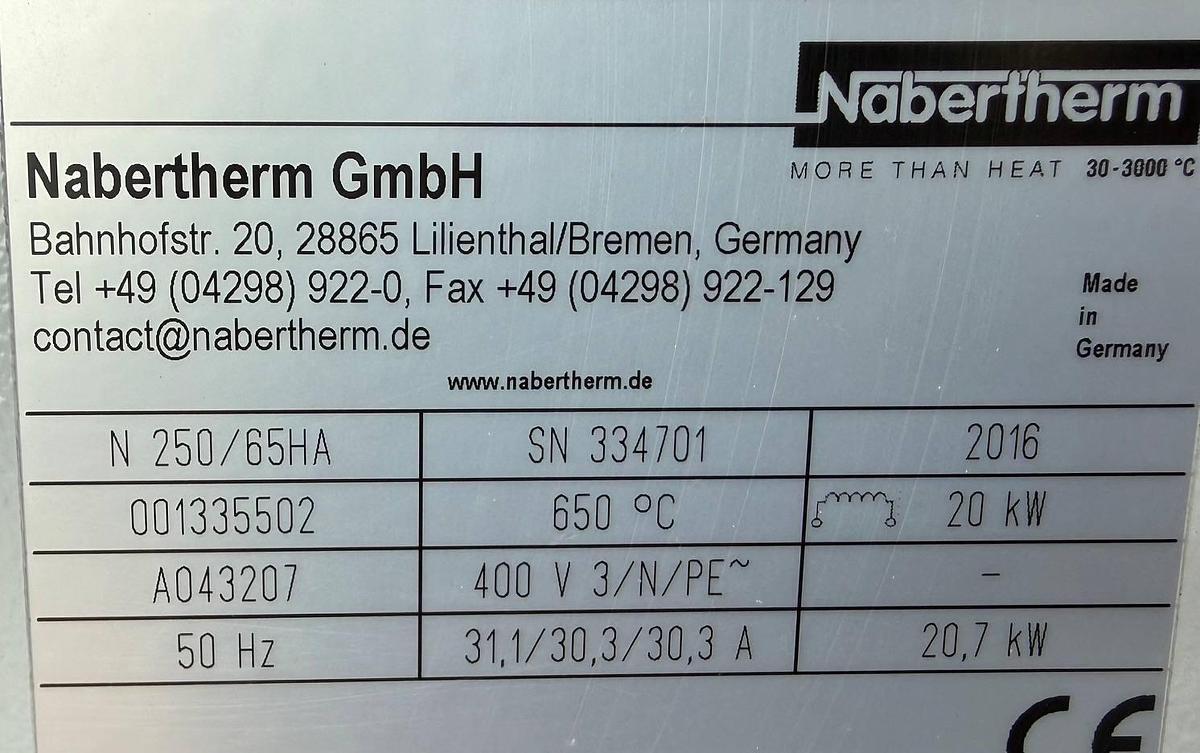 Gebraucht Umluft-Kammerofen NABER