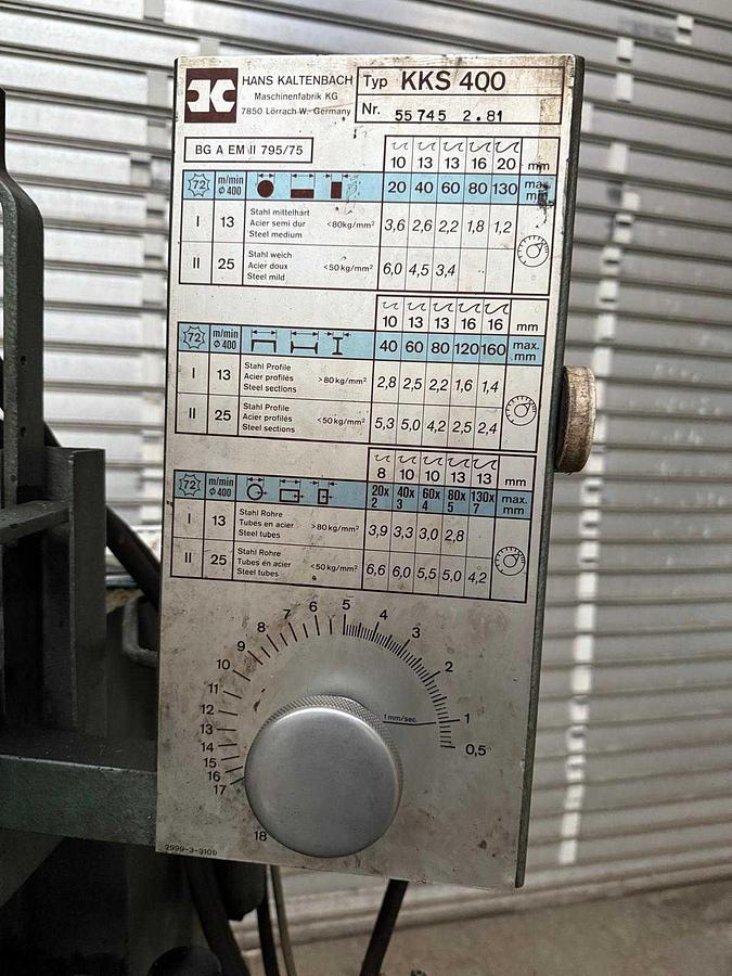 Gebraucht Gehrungskreissäge KALTENBACH