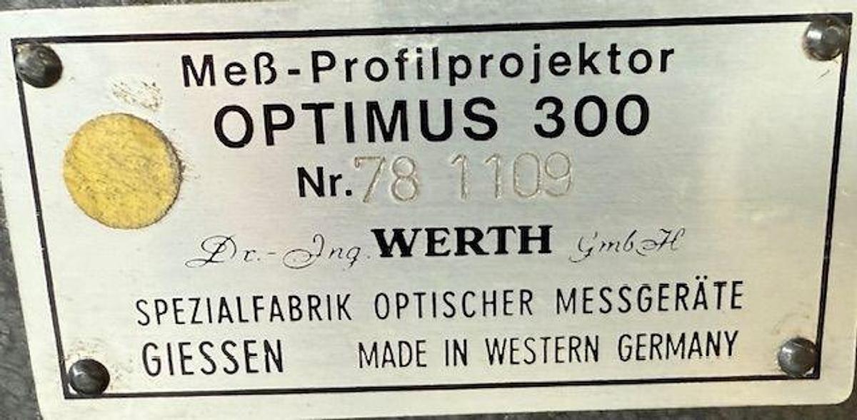 Gebraucht Profilprojektor WERTH