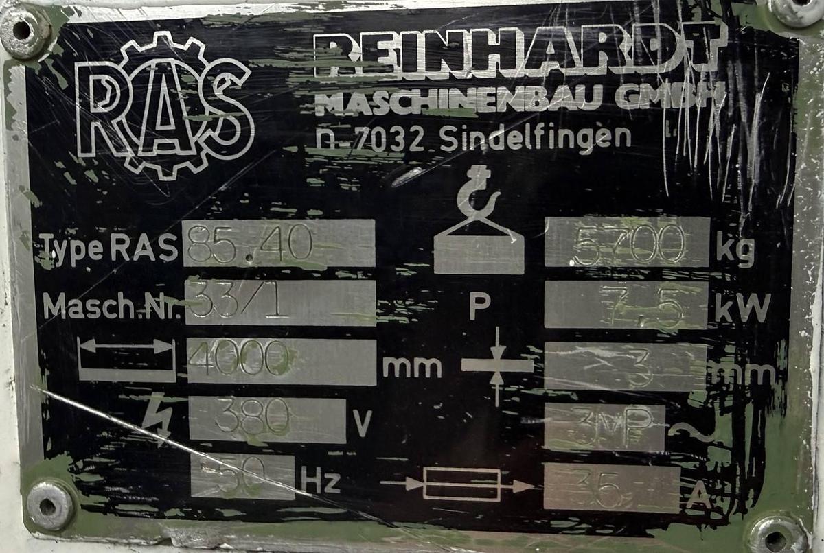 Gebraucht Schwingschnitt-Tafelschere RAS