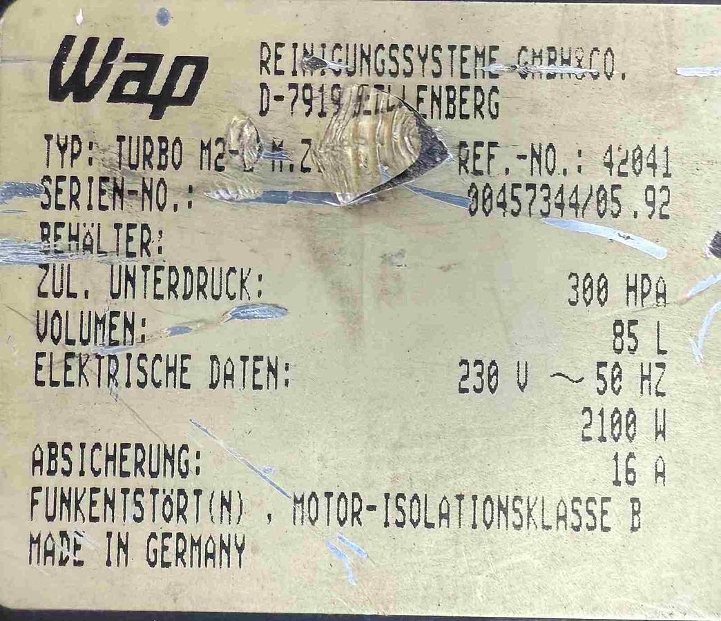 Gebraucht Staubsauger WAP