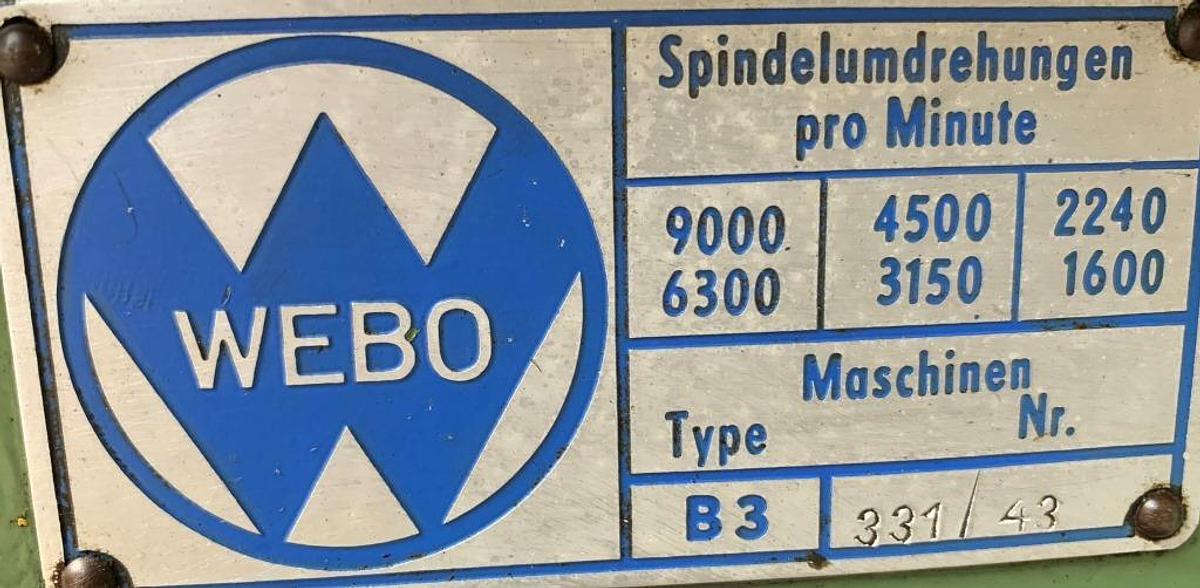 Gebraucht Tischbohrmaschine WEBO