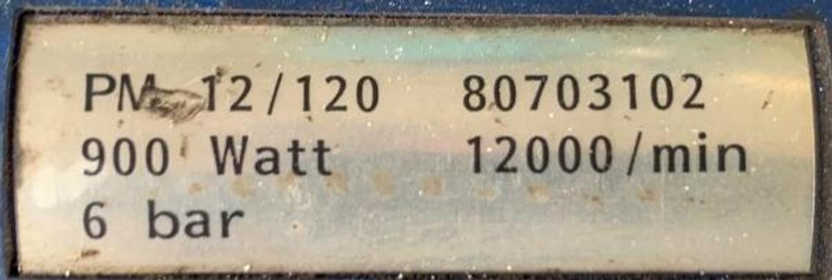 Gebraucht Druckluft-Schleifmaschine PFERD Typ MB 12/120 