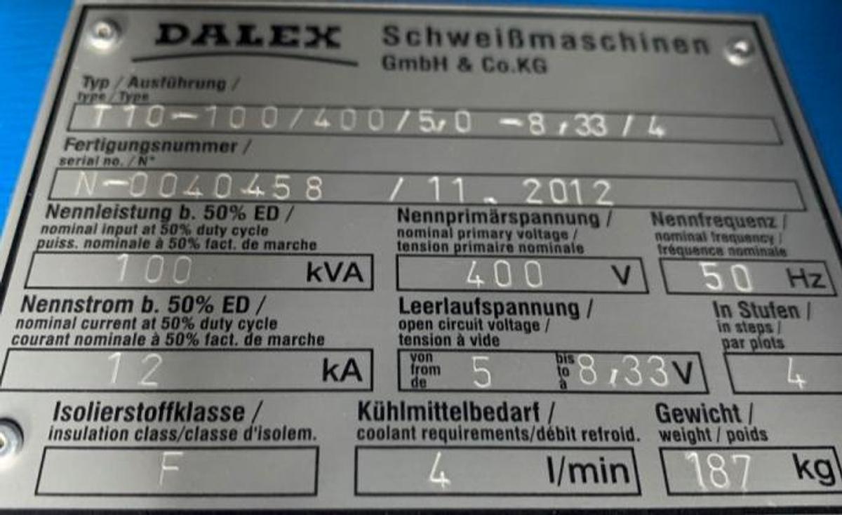 Gebraucht Punktschweißanlage DALEX