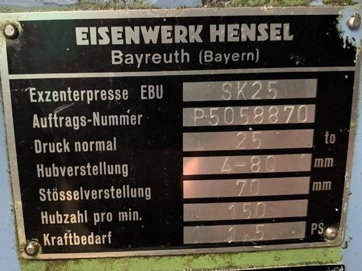 Gebraucht Einständer-Exzenterpresse EBU