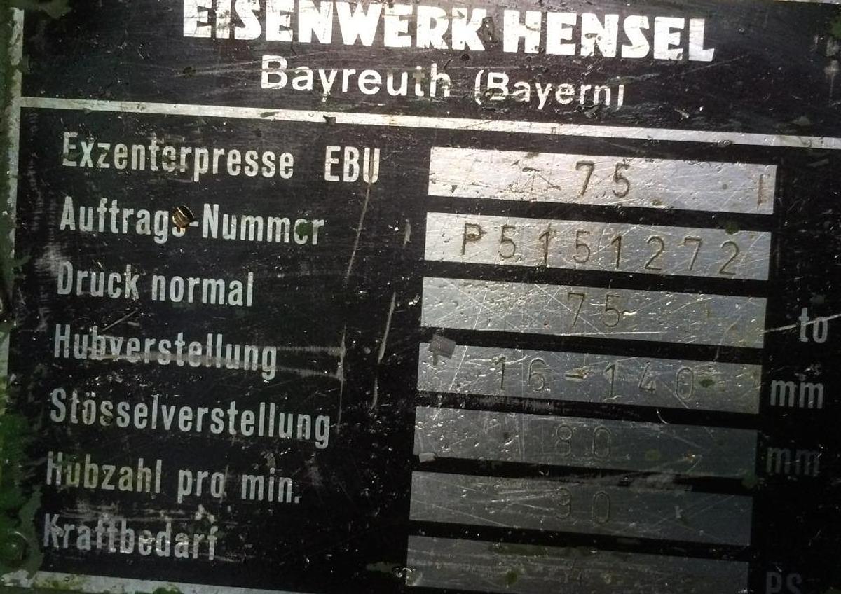 Gebraucht Einständer-Exzenterpresse EBU