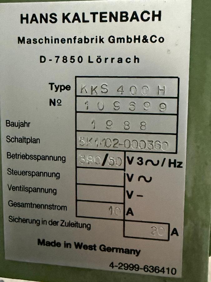 Gebraucht Metallkreissäge KALTENBACH