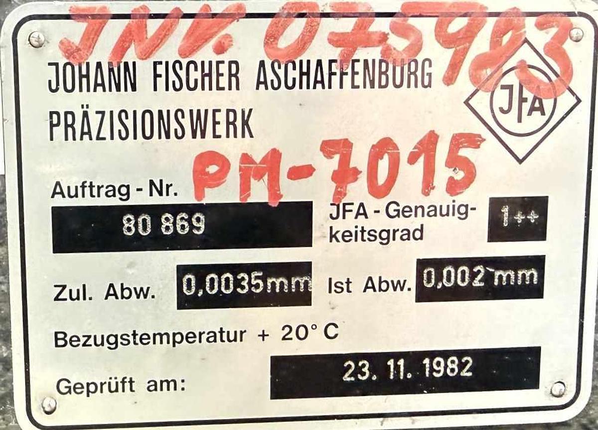 Gebraucht Granitplatte JOHANN FISCHER