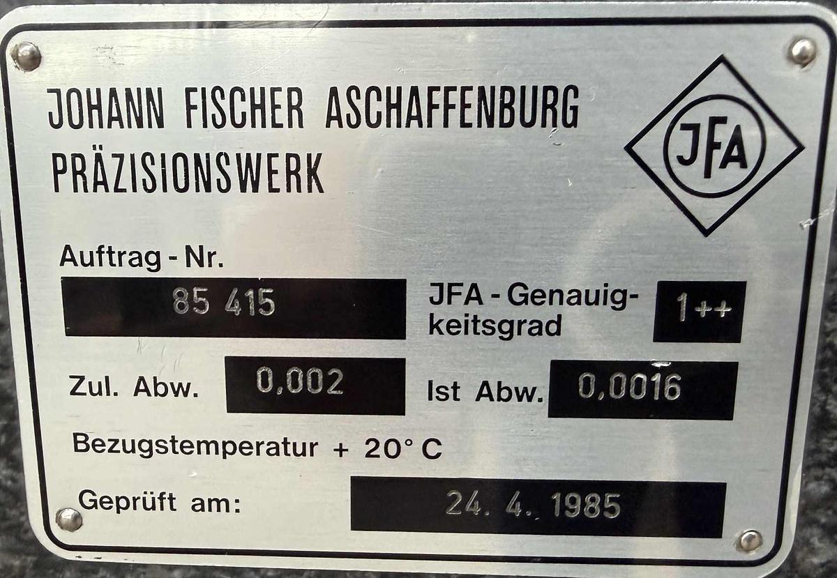 Gebraucht Granitplatte JOHANN FISCHER