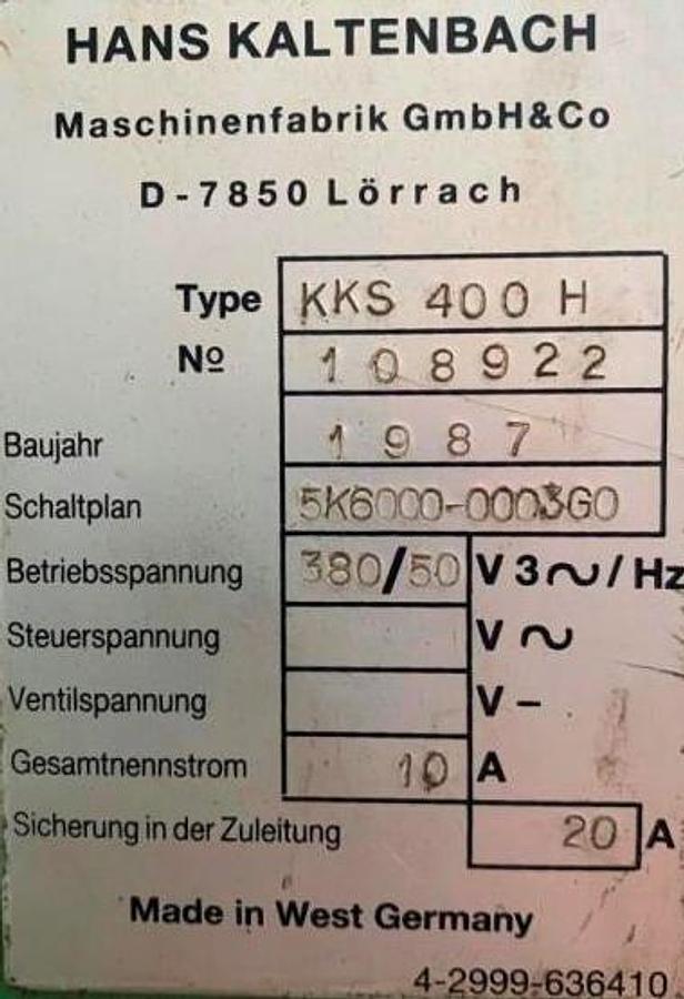 Gebraucht Metallkreissäge KALTENBACH