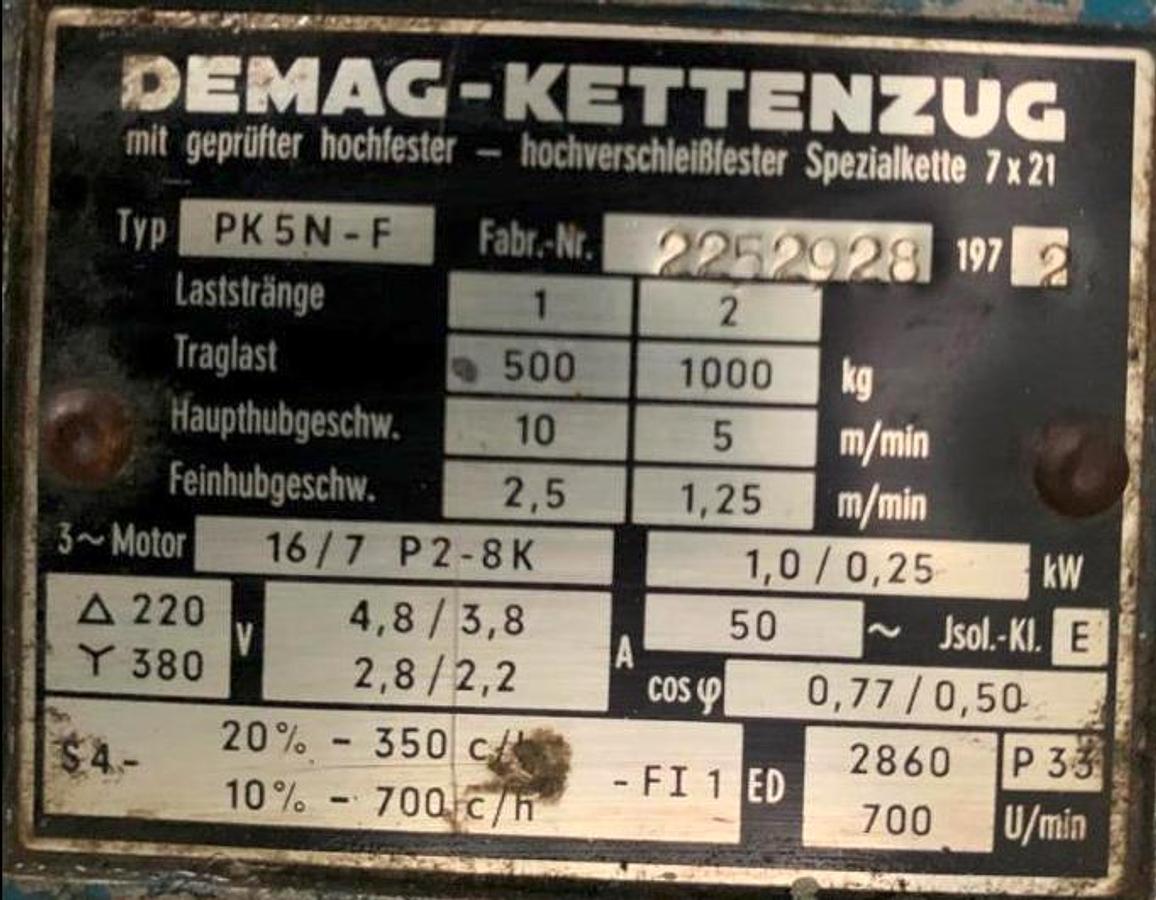 Gebraucht Elektro-Kettenzug DEMAG