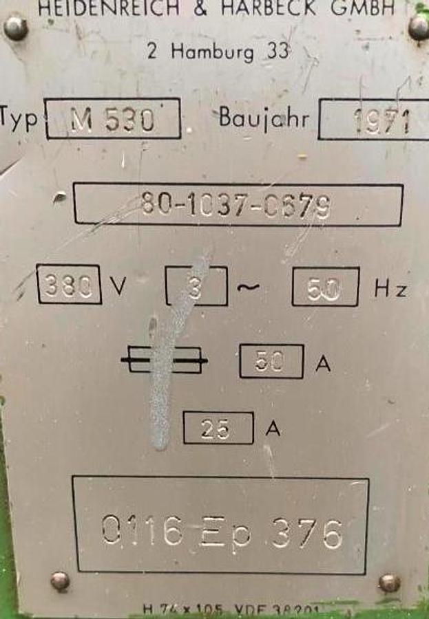 Gebraucht Leit- u. Zugspindeldrehmaschine VDF-HEIDENREICH & HARBECK