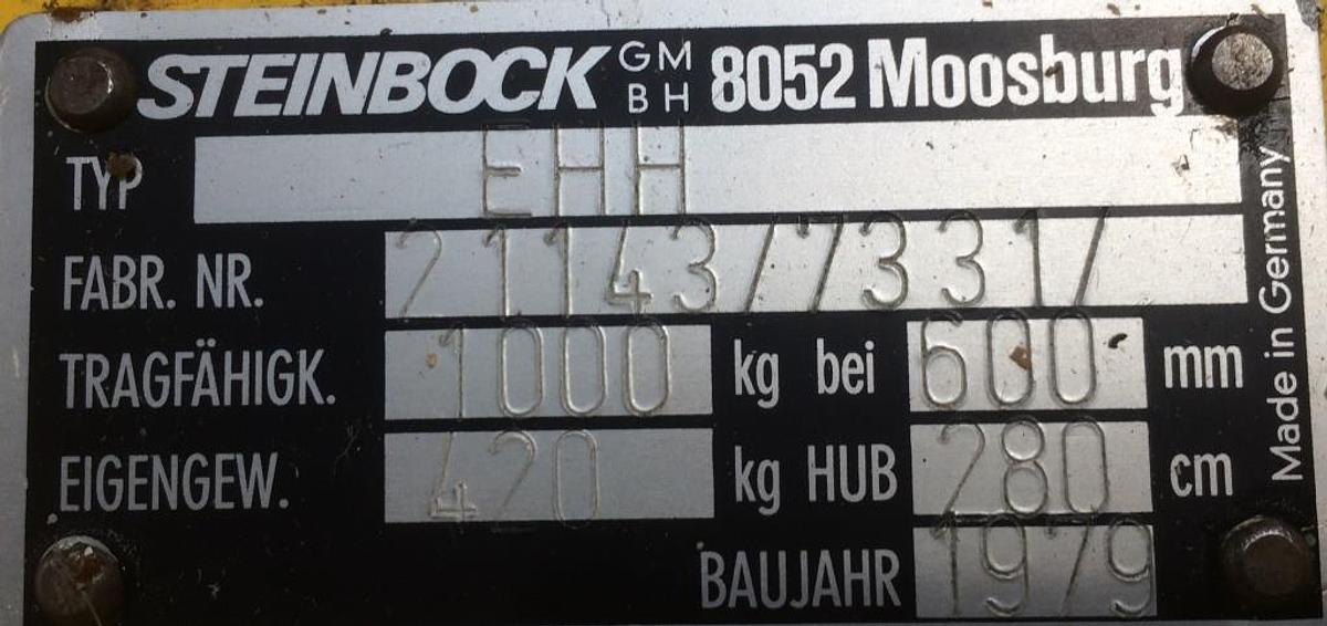 Gebraucht Geh-Hubstapler STEINBOCK