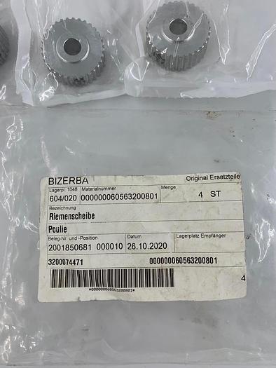 Bizerba Spare Parts Riemenscheibe / Poulie Part No. 60563200801