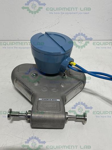 Used Micro Motion  CMF010 Mass Flow Sensor 1/2" Sanitary Fitting w/ 1700R12 Transmitter