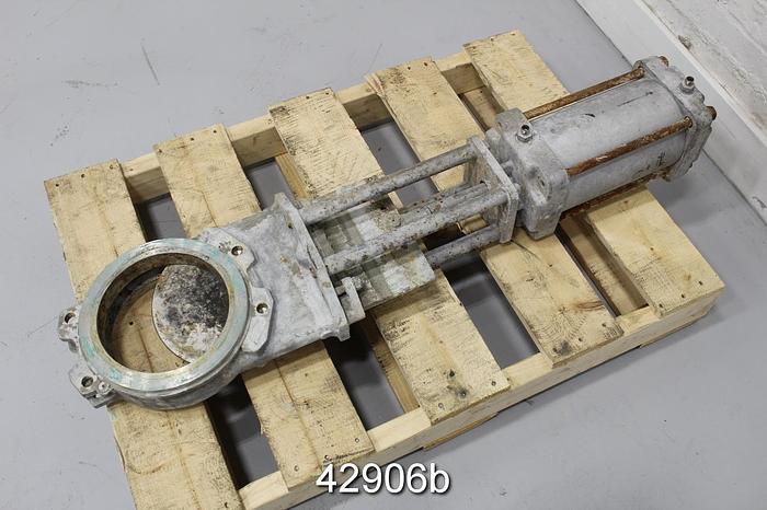 Used Stafjo 8" Air Operated Knife Gate Valve #42906