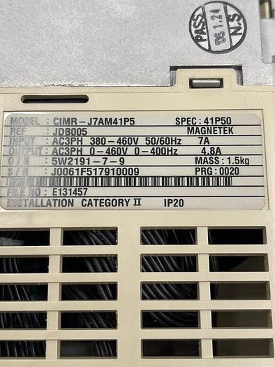 Used Yaskawa CIMR-J7AM41P5