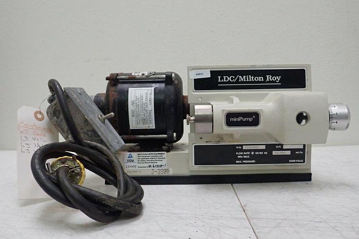 Used General Electric GE 5KH25MG102BX Motor 1/20 HP w/ LDC Milton Roy Mini Pump