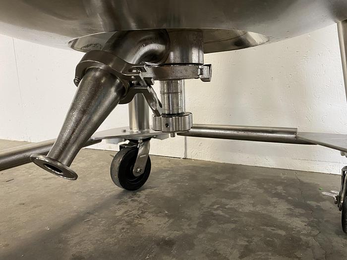 Used Precision 500 Liter Stainless Steel Insulated Mixing Tank w/ PharMix Agitator
