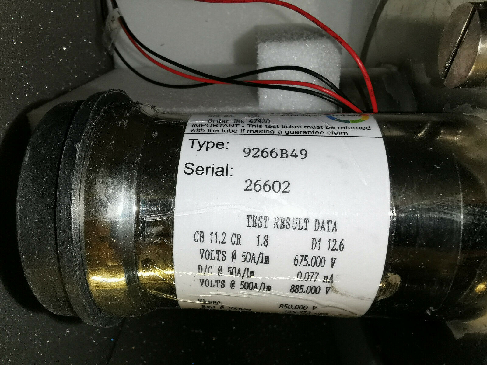 ET Enterprise  Cosmic-Ray Energy Active Guard w/ 9266B49 PMT Photon Counting Tube