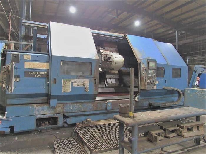 Used 2002 Mazak Slant Turn 80NR 21.25" Bore