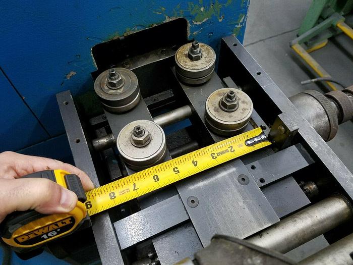 Used Stock Straightener Leveler 3 inch motorized material feed straighten camber