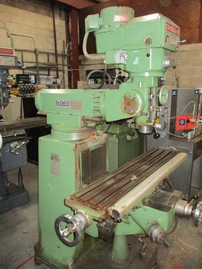 Used 9" X 46", EXCELLO, NO. 602, VERTICAL MILLING MACHINE