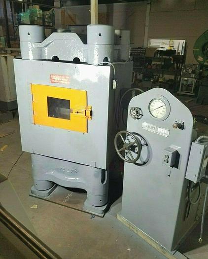 Used 1000 Ton FARQUHAR Hydraulic Press Hobbing Stamping Tooling Pressing Coining USA Watch Video!!