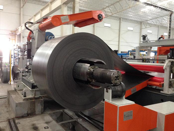 Used F&P 1850x4mm Slitting + Packaging Line (New) #4344