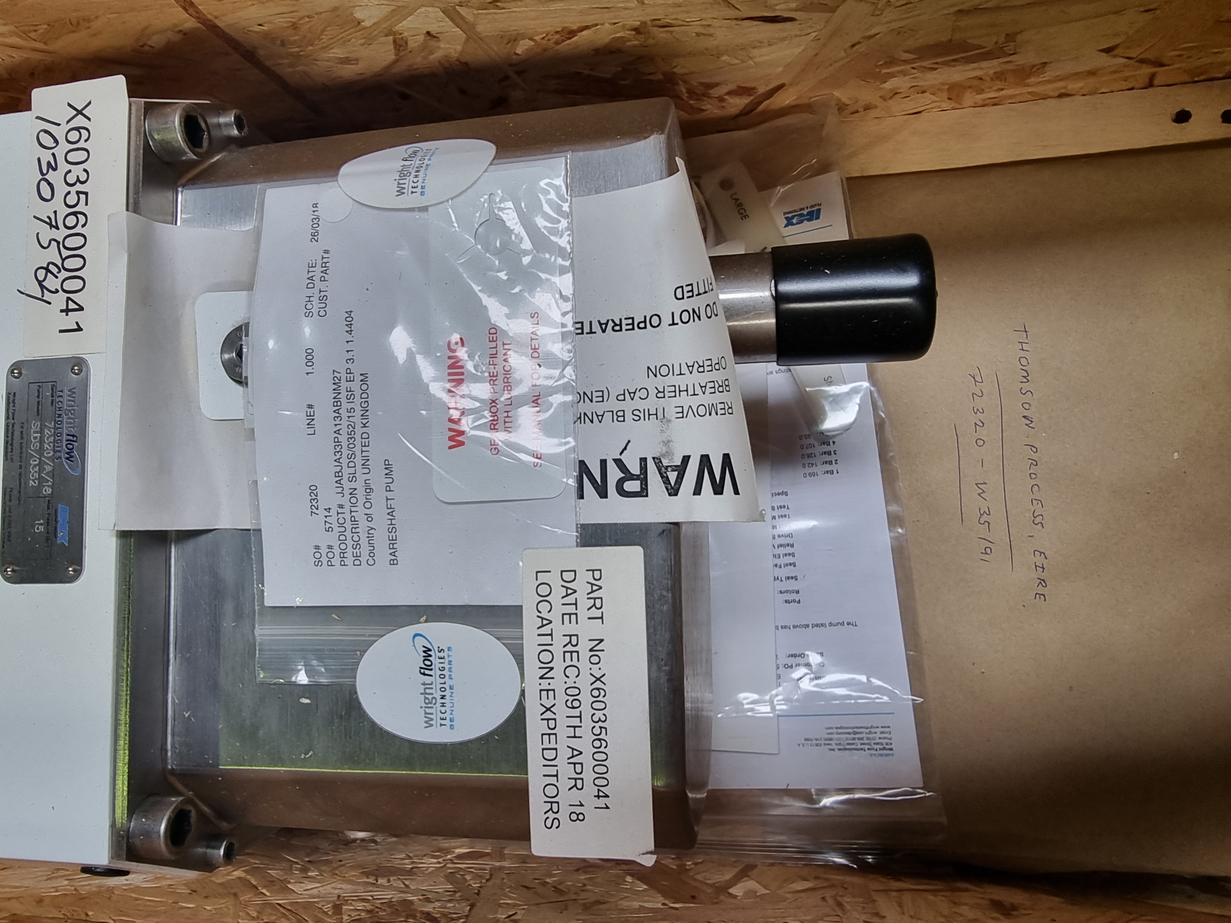 Wright Flow Technologies SLDS / 0352 Rotary Lobe Pump | 1.5" Tri-Clamp | 316L