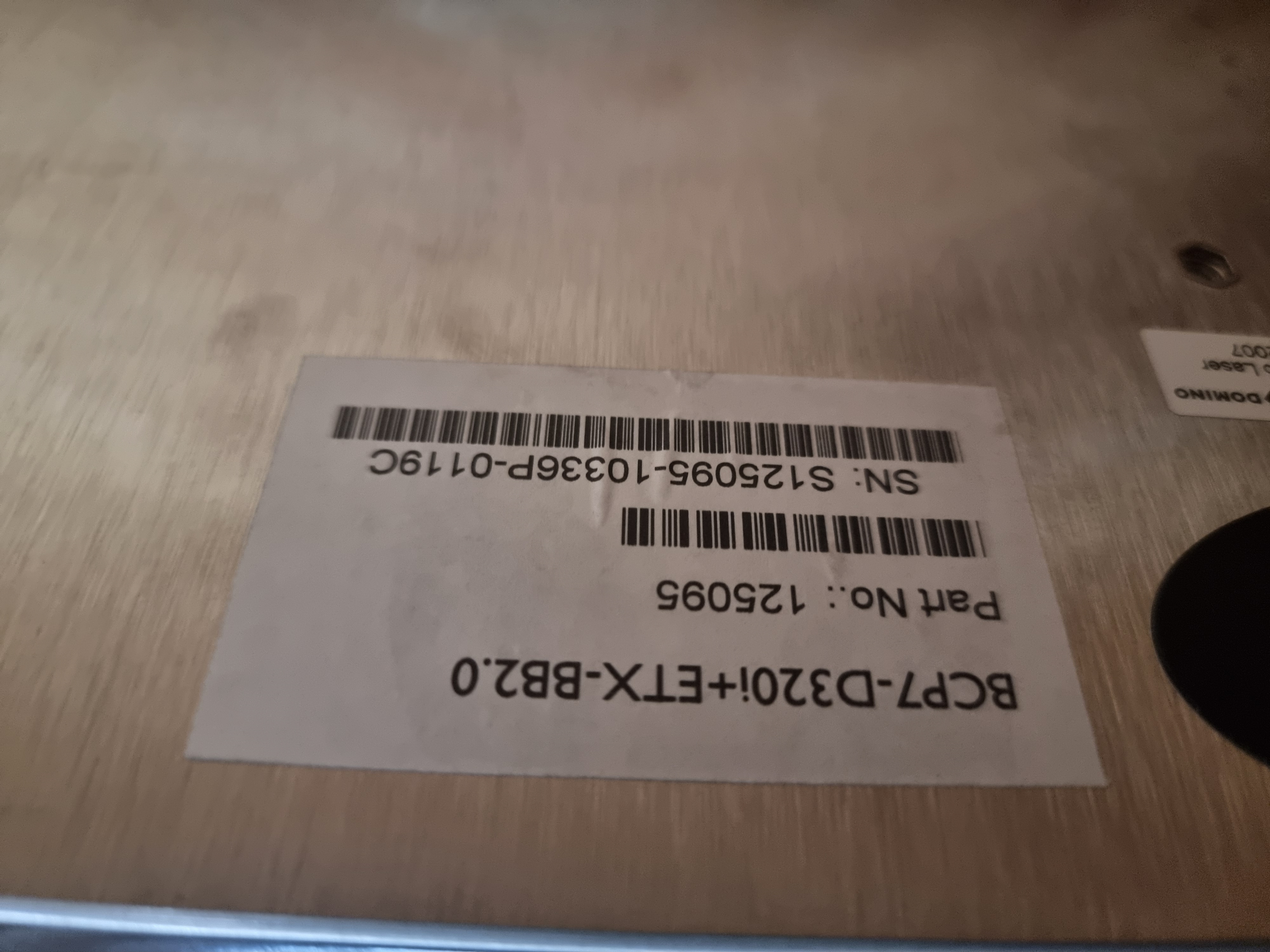 Used Domino F220i Fibre Laser Marking System | Laser for Metals and Plastic