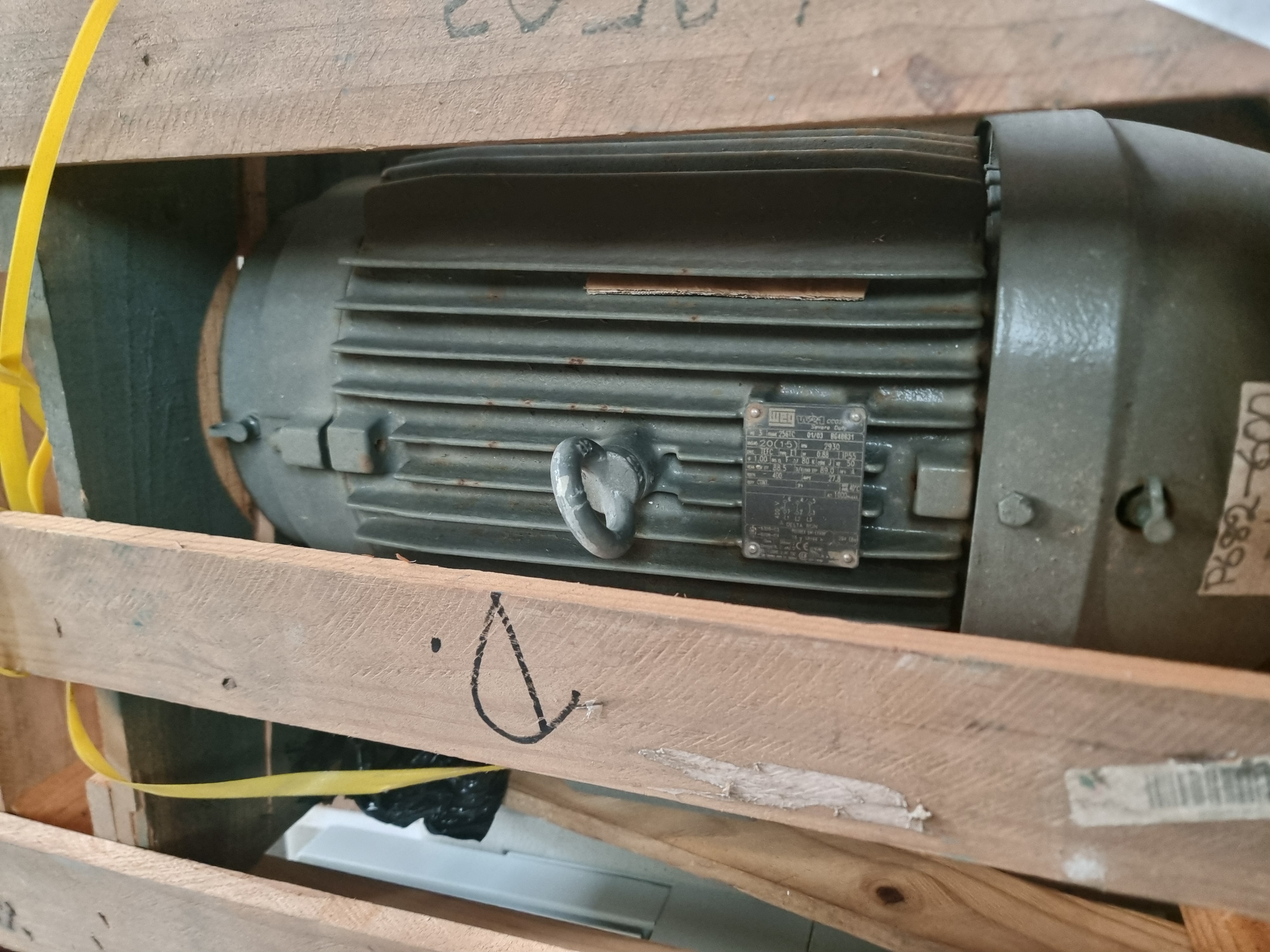 Used WEG Type: W21 Sever Duty Motor | 15kW | Frame: 256TC | 2930 RPM