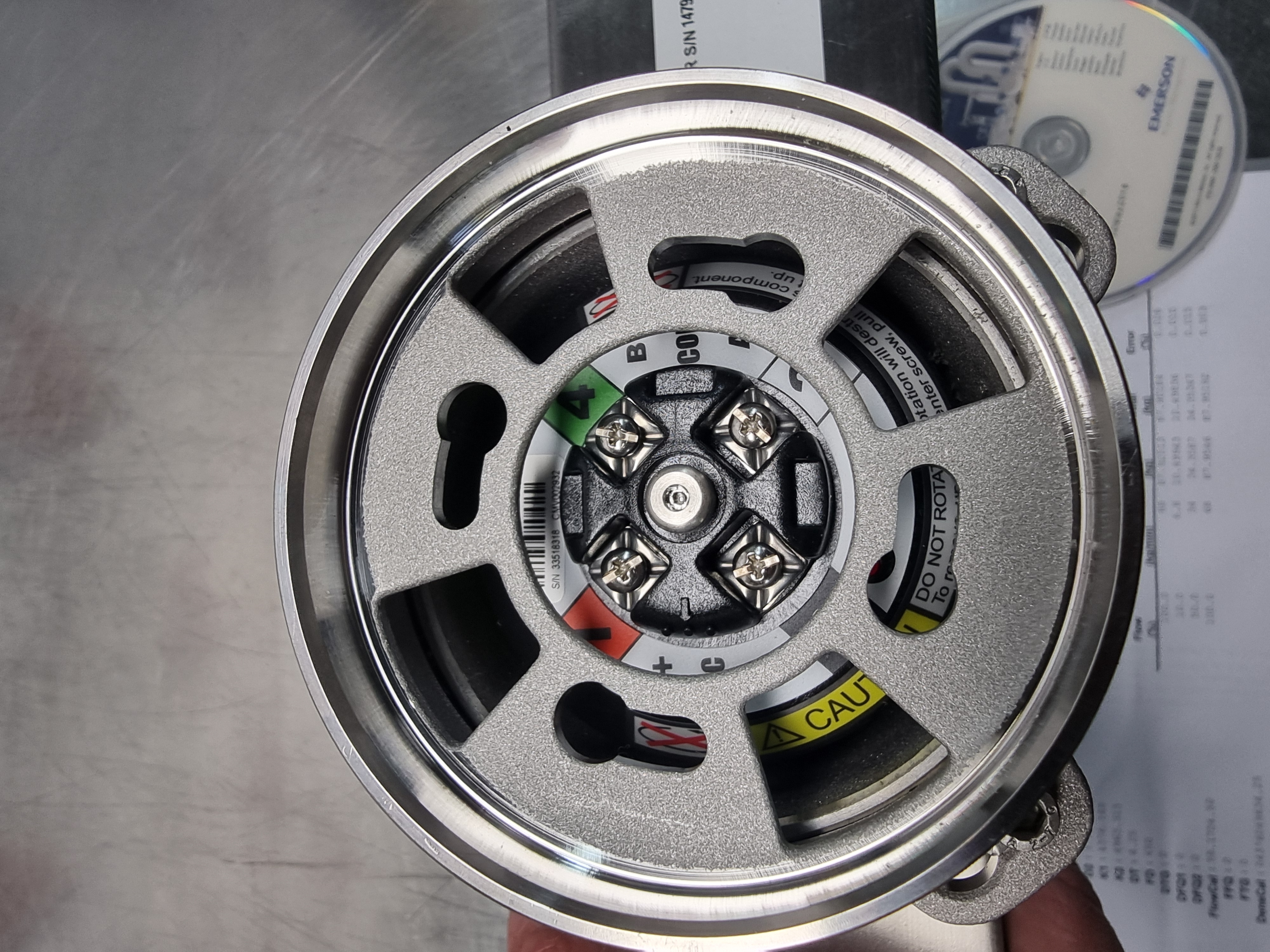 Micro Motion H-Series Hygienic Coriolis Flow Meter P/N: H050 F322NCANEZZZZ 1/2" Tri Clamp