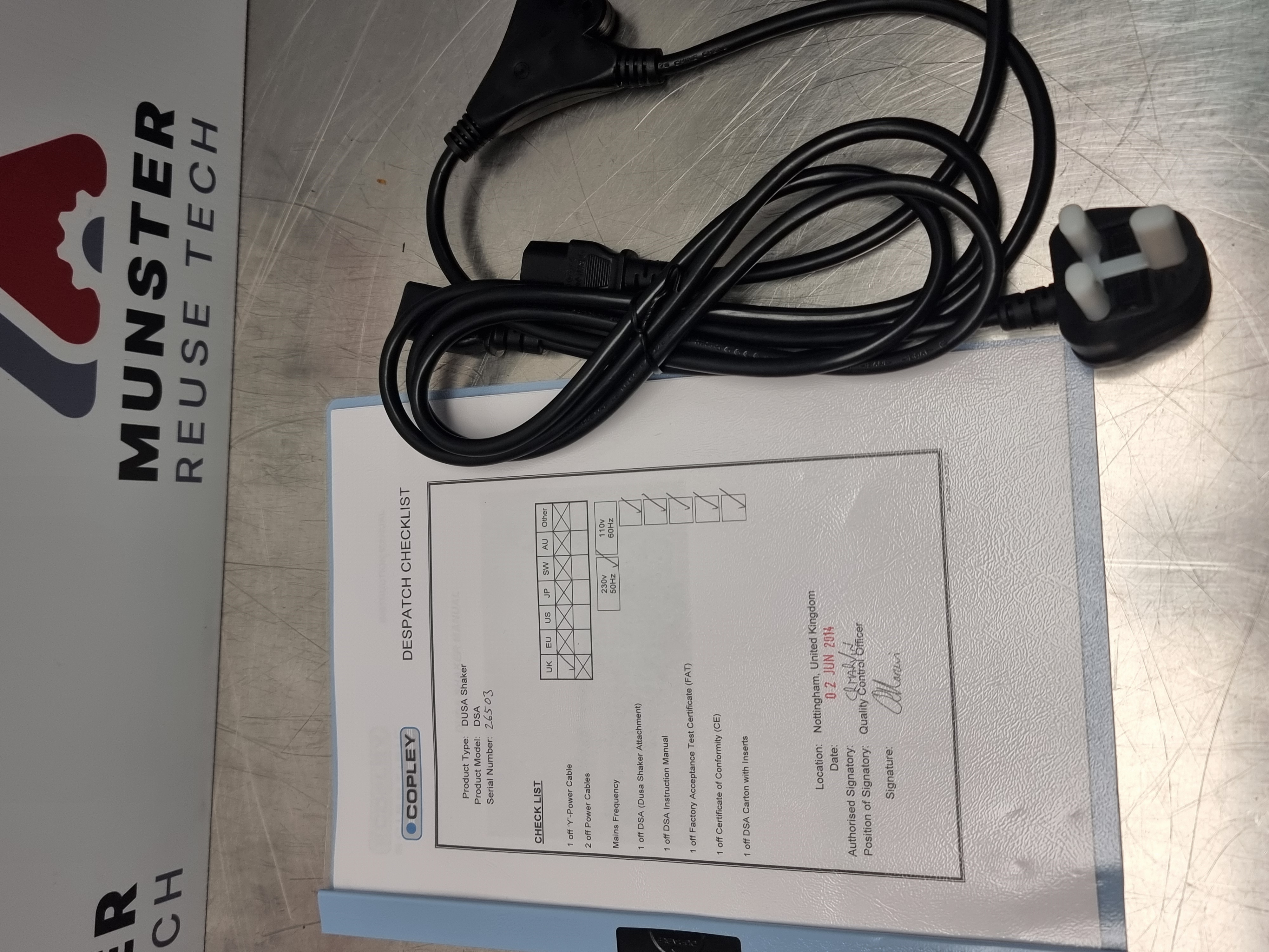 Copley Scientific Dusa Shaker