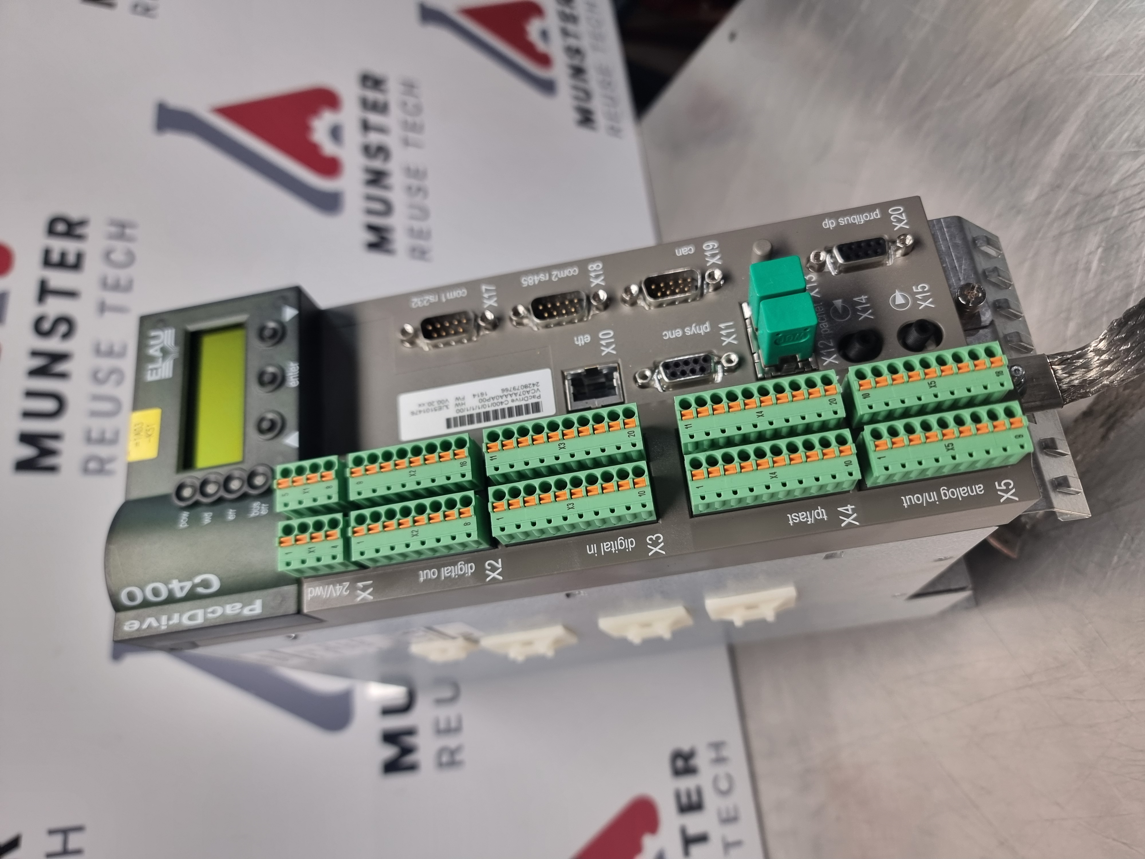 Used Elau VCA07AAAA0AP00 Pac Drive C400 Servo Controller | C400/10/1/1/1/00
